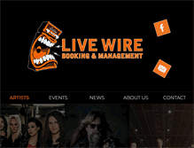 Tablet Screenshot of livewirebooking.com